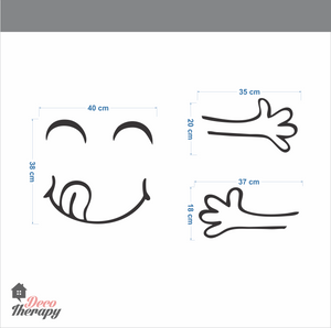 Fridge Decal - Happy Delicious Face Wall Sticker