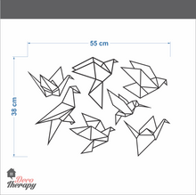 Load image into Gallery viewer, Geometric Origami Birds Wall Decal