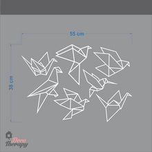 Load image into Gallery viewer, Geometric Origami Birds Wall Decal