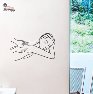 Girl Beauty Massage Wall Sticker