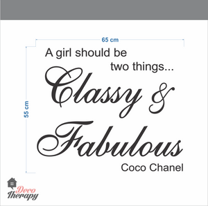 Girl In Two Things V1 Wall Sticker