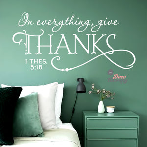 Give Thanks V2 Wall Sticker