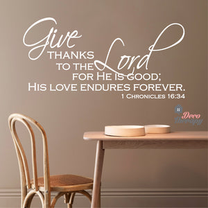 Give Thanks V3 Wall Sticker