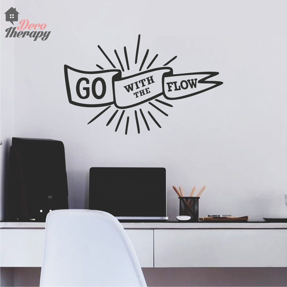 Go With The Flow Wall Sticker