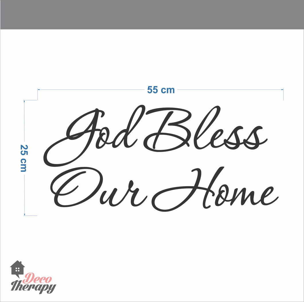 God Bless Our Home Wall Sticker