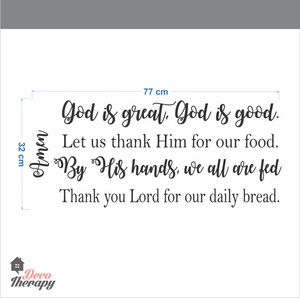 God Is Great Good Wall Sticker