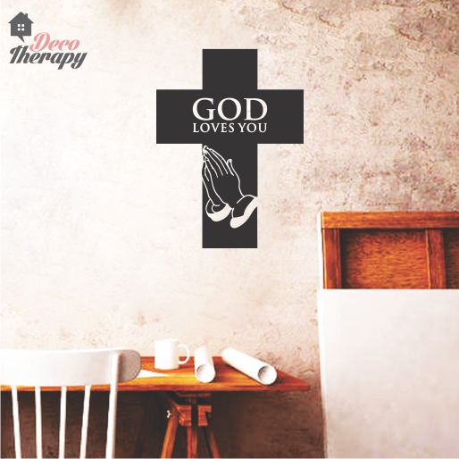 God Loves You V1 Wall Sticker