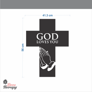 God Loves You V1 Wall Sticker