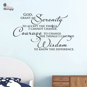 God Serenity Courage Wisdom V2 Wall Sticker