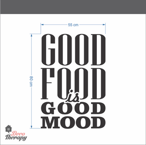 Good Food Is Good Mood Wall Sticker