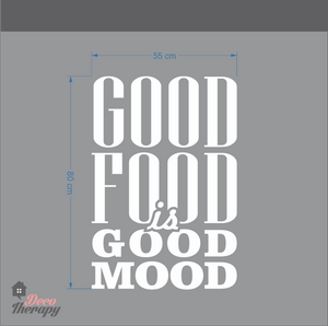 Good Food Is Good Mood Wall Sticker