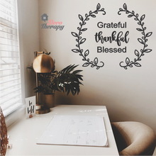 Load image into Gallery viewer, Grateful Thankful Blessed Wall Sticker