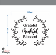 Load image into Gallery viewer, Grateful Thankful Blessed Wall Sticker