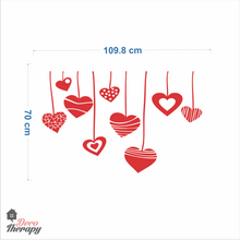 Load image into Gallery viewer, Hearts Hanging Wall Sticker