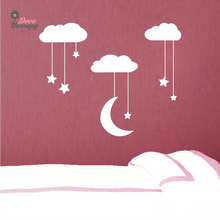 Load image into Gallery viewer, Hanging Stars And Moon Wall Sticker