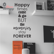 Load image into Gallery viewer, Happy Times Memories Stay Forever Wall Sticker