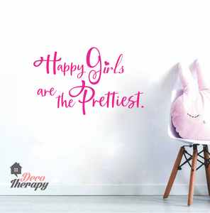 Happy Girls Prettiest V1 Wall Sticker