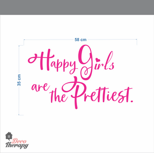 Happy Girls Prettiest V1 Wall Sticker