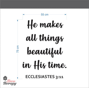 He Makes All Things Beautiful Wall Sticker