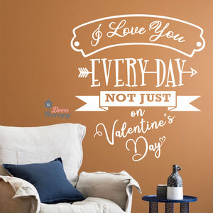 Hearts I Love You Everyday Wall Sticker