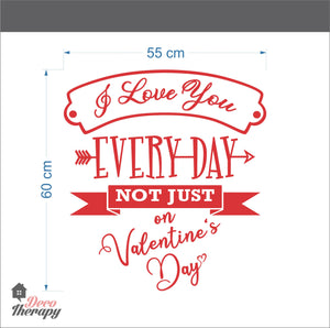 Hearts I Love You Everyday Wall Sticker