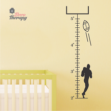 Load image into Gallery viewer, Height Chart Football Wall Sticker