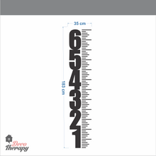 Load image into Gallery viewer, Height Chart Numbers Measurement Wall Sticker