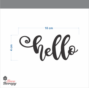 Hello On Door Wall Sticker