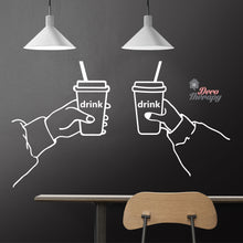 Load image into Gallery viewer, Holding Cup of Drinks Wall Sticker