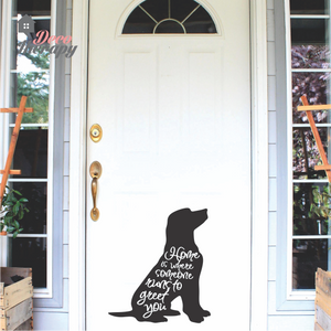Home Someone Runs To Greet You Wall Sticker