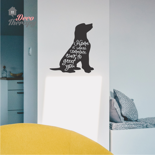 Home Someone Runs To Greet You Wall Sticker