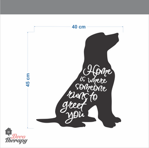 Home Someone Runs To Greet You Wall Sticker
