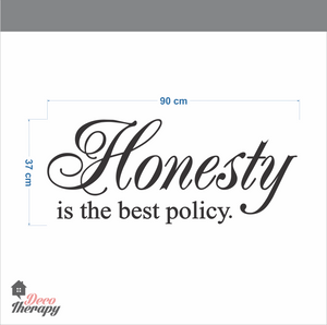 Honesty Is The Best Policy Wall Sticker