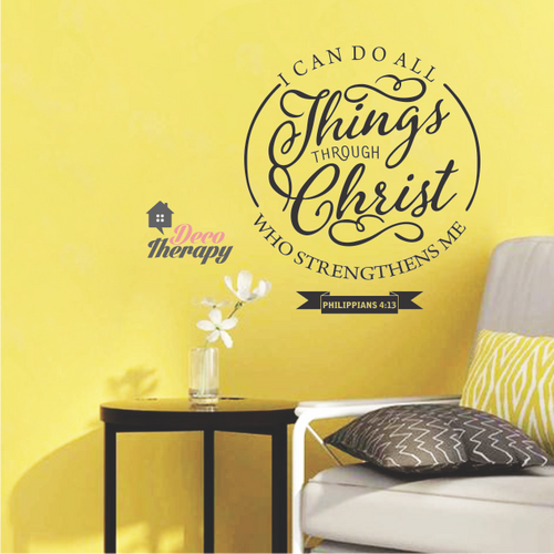 I Can Do All Things Through Christ V1 Wall Sticker