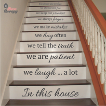 Load image into Gallery viewer, In This House Rules We Laugh A Lot Wall Sticker