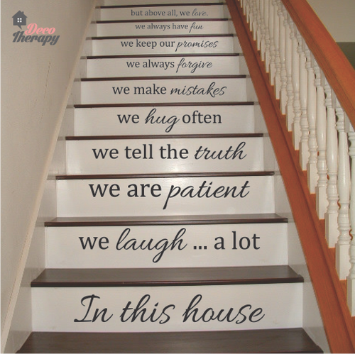 In This House Rules We Laugh A Lot Wall Sticker