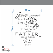 Load image into Gallery viewer, Jesus Way Truth Life Wall Sticker