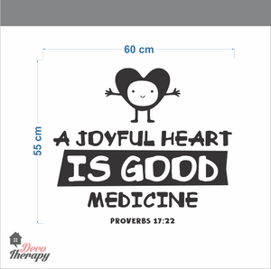 Joyful Heart Is Good Medicine Wall Sticker
