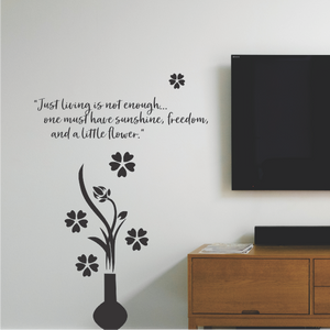 Just Living Must Have Sunshine Wall Sticker