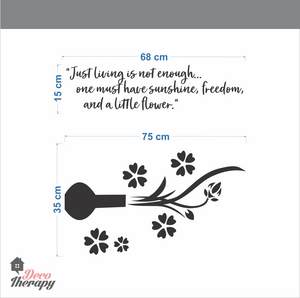 Just Living Must Have Sunshine Wall Sticker