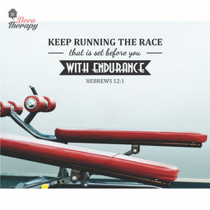 Keep Running The Race Wall Sticker