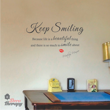 Load image into Gallery viewer, Keep Smiling Wall Sticker