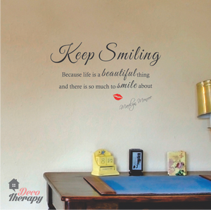 Keep Smiling Wall Sticker