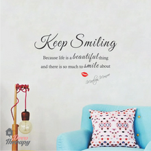 Load image into Gallery viewer, Keep Smiling Wall Sticker