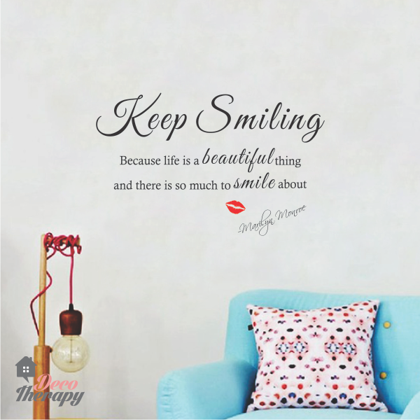 Keep Smiling Wall Sticker