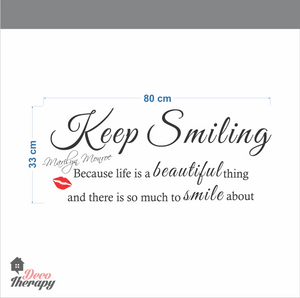 Keep Smiling Wall Sticker