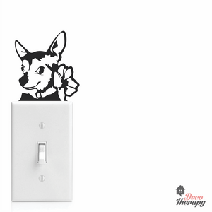 Light Switch 1 Chihuahua Wall Sticker