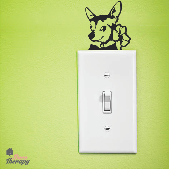 Light Switch 1 Chihuahua Wall Sticker