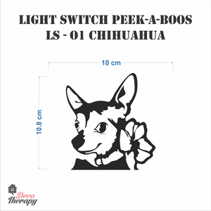 Light Switch 1 Chihuahua Wall Sticker