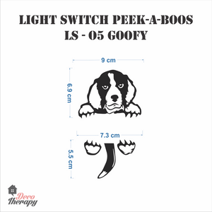 Light Switch 5 Goofy Wall Sticker